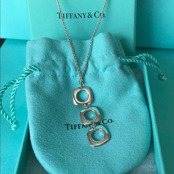 Tiffany & Co. Jewelry - Tiffany & Co Silver Triple Square Cushion Necklace